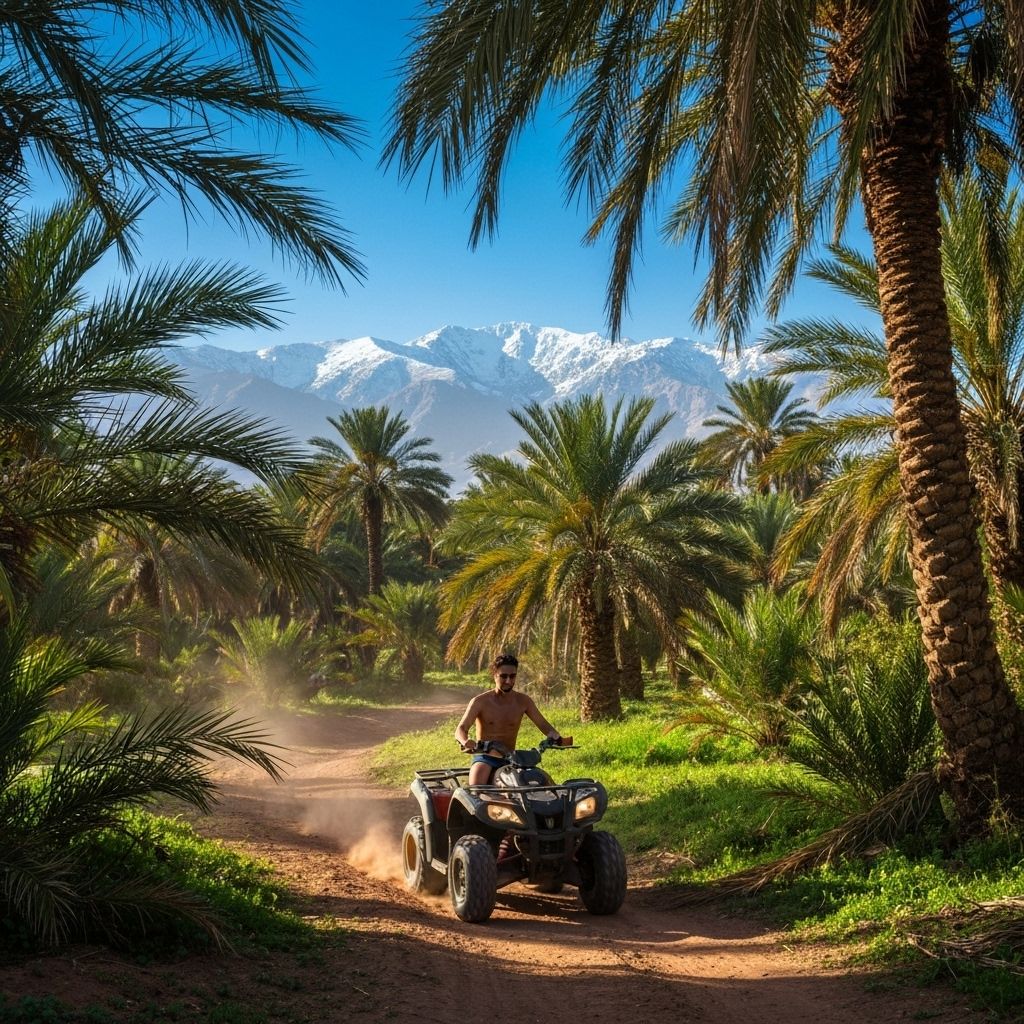 Quad dans la Palmeraie