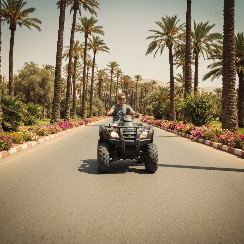 Quad dans la Palmeraie